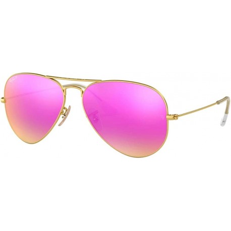 Gafas Ray Ban RB3025 POLARIZED Metal Aviator Sunglasses For Men Women BUNDLE Designer iWear Eyewear Care Kit