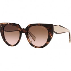 Gafas Prada PR 14WSF Women's Sunglasses Caramel Tortoise Powder Brown Gradient 53