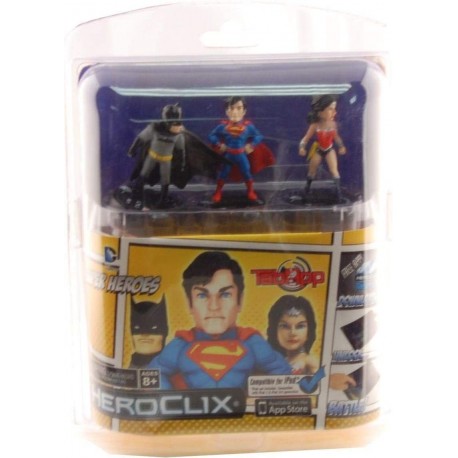 Figura DC Comics Superheroes HeroClix TabApp, 3 Pack