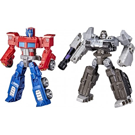 Figura Transformers Toys Heroes Villains Optimus Prime Megatron 2 Pack Action Figures for Kids Ages 6 Up, 7 inch Amazon Exclu