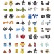 Figura Transformers Toys BotBots Ruckus Rally Series 6 Custodial Crew & Pet Mob 32 Character Bundle, 2 1 Collectible Figures,