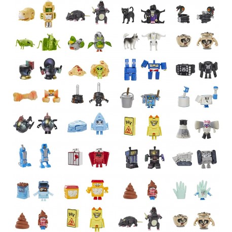 Figura Transformers Toys BotBots Ruckus Rally Series 6 Custodial Crew & Pet Mob 32 Character Bundle, 2 1 Collectible Figures,