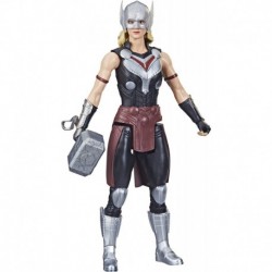 Figura Marvel Avengers Titan Hero Series Mighty Thor Toy, 12 Inch Scale Love Thunder Figure Accessory, Toys for Kids Ages 4 U