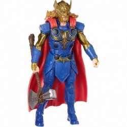Figura Marvel Studios' Thor Love Thunder Toy, 6 Inch Scale Deluxe Action Figure Feature, Toys for Kids Ages 4 Up