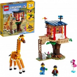LEGO Creator 3in1 Safari Wildlife Tree House 31116 Building Kit Featuring a Toy, Biplane Toy Catamaran Best Sets for Kids Who