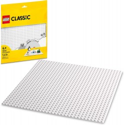 LEGO Classic White Baseplate 11026 Building Kit Square 32x32 Landscape for Open Ended, Imaginative Play Can be Given as a Bir