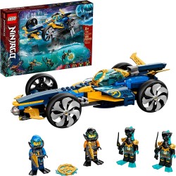 LEGO NINJAGO Ninja Sub Speeder 71752 Building Kit Amphibious Car Toy Cole Jay Minifigures New 2021 356 Pieces