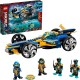 LEGO NINJAGO Ninja Sub Speeder 71752 Building Kit Amphibious Car Toy Cole Jay Minifigures New 2021 356 Pieces