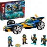 LEGO NINJAGO Ninja Sub Speeder 71752 Building Kit Amphibious Car Toy Cole Jay Minifigures New 2021 356 Pieces