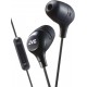 Audífonos JVC Memory Foam Earbud Marshmallow Mic Black HAFX38MB