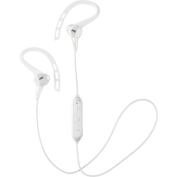 Audífonos JVC Wireless Sports Ear Clip Headphones, Bluetooth Connectivity, Sweat Proof IPX2, Pivot Motion Fit HAEC20BTW White