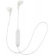 Audífonos JVC Soft Wireless Earbud Stayfit Tips, Remote Mic Bluetooth White HA FX9BTW