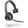 Audífonos Poly Voyager 4310 UC Wireless Headset Plantronics Single Ear Boom Mic Connect to PC Mac via USB A Bluetooth Adapter