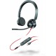 Audífonos Plantronics Blackwire 3325 Wired Stereo USB C Headset Boom Mic Poly Connect to PC Mac via or Mobile Tablet 3.5 mm C