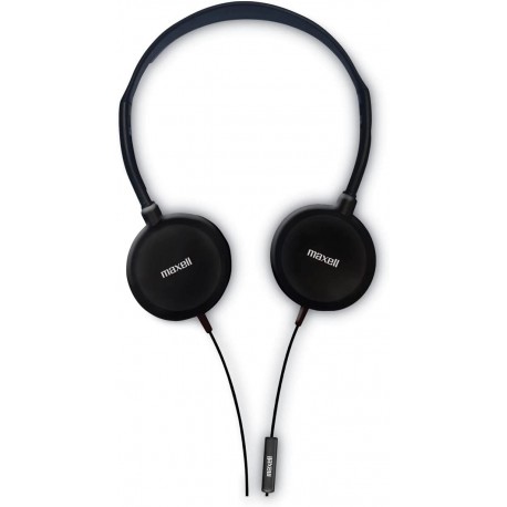 Audífonos Maxell HP200M Headphone W LINE MIC 6 Cord Swivel to Lay Flat