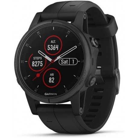 Reloj Garmin fenix 5s Plus, Smaller Sized Multisport GPS Smartwatch, Features Color Topo Maps, Heart Rate Monitoring, Music C