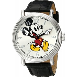 Watch W001868 Disney Men Mickey Mouse Silver-Tone with Bl