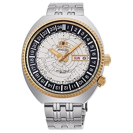 Reloj RN AA0E01S Orient Men's Metal Revival World Map Watch Shipped from Japan