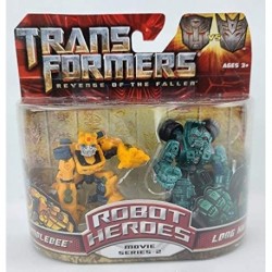 Figura Transformers 2 Revenge the Fallen Movie Robot Heroes Pack Bumblebee Vs. Long Haul