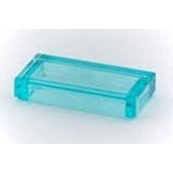 LEGO Bulk Legos Transparent Light Blue 1x2 Tiles 100 pcs