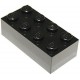 LEGO Parts Pieces Black 2x4 Brick x50