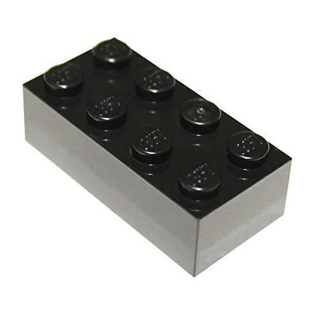 LEGO Parts Pieces Black 2x4 Brick x50