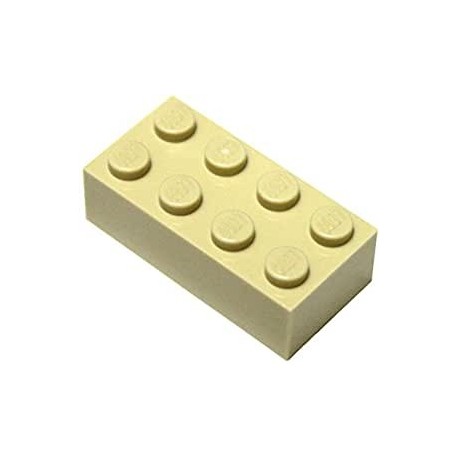 LEGO Parts Pieces Tan Brick Yellow 2x4 x50