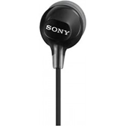 Audífonos Sony MDR EX15LP BLACK Ear Headphones Tangle Free Cord 3 Pairs Silicone Buds