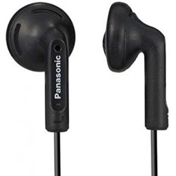 Audífonos 1 Pack Panasonic RP HV096 Black Stereo Earphones