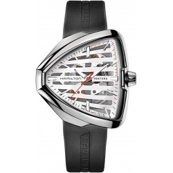 Watch H24555381 Hamilton Ventura Elvis80 Silver Dial Silicon