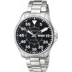 Watch H64715135 Hamilton Men Khaki King Pilot Black Day D