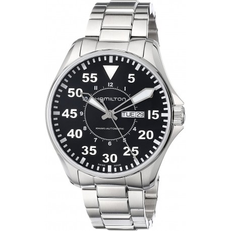 Watch H64715135 Hamilton Men Khaki King Pilot Black Day D