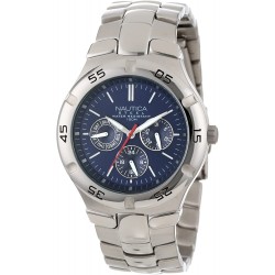 Watch Nautica N10061 Men Stainless Steel Round Multi-Func (Importación USA)