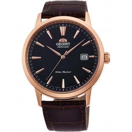 Watch Orient RA-AC0F03B10B Men 42mm Brown Leather Band St (Importación USA)