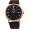 Watch Orient RA-AC0F03B10B Men 42mm Brown Leather Band St (Importación USA)