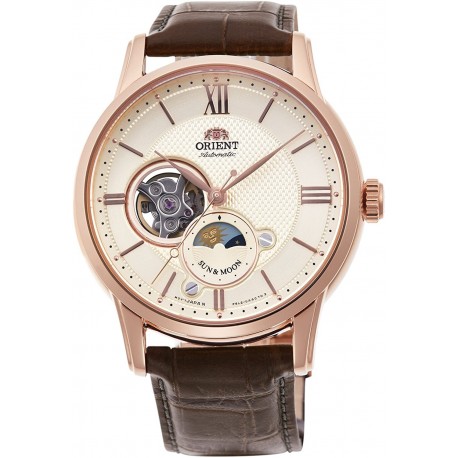 Watch Orient RN-AS0002S Classic Semi Skeleton Sun & Moon Mec (Importación USA)