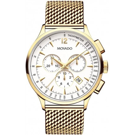 Reloj Movado 0607080 Hombre Circa Swiss-Quartz with Gold-Pla (Importación USA)
