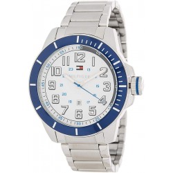 Watch Tommy Hilfiger 1791073 Three-Hand Silver-Tone Stainles (Importación USA)