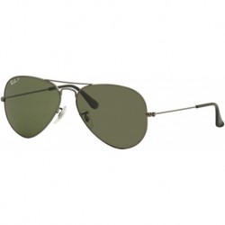 Sunglasses Ray-ban Aviator Large Metal Polarized Gunmetal/Crystal
