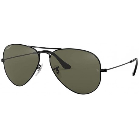 Sunglasses Ray Ban Unisex Black Lenses Metal Frame 58mm