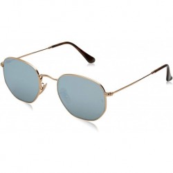 Sunglasses Ray-ban Men Flat Lens Gold/Grey Flash One Size