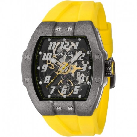 43524 Men's JM Correa Yellow Rubber Strap Automatic Watch
