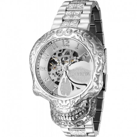 Men's Artist 50.5mm Stainless Steel Automatic Watch, Silver (Model: 42303)