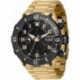 Men's Aviator 50mm Stainless Steel Quartz Watch, Gold (Model: 39907)