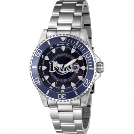 Men's 43480 MLB Tampa Bay Rays Quartz Silver, White, Blue Dial Watch