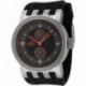Men's DNA 46mm Silicone Quartz Watch, Black (Model: 44226)