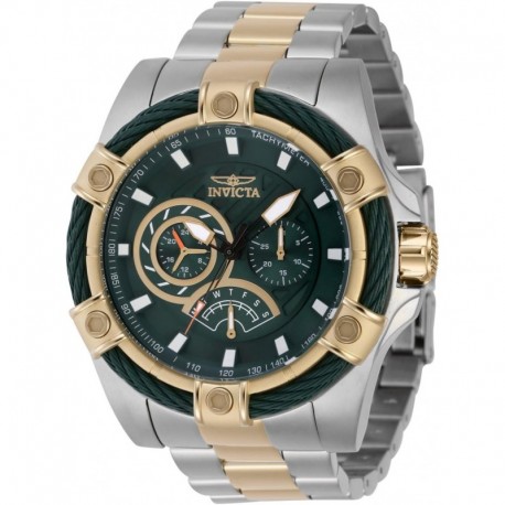Men's Bolt 52mm Stainless Steel Quartz Watch, Two Tone (Model: 46870)