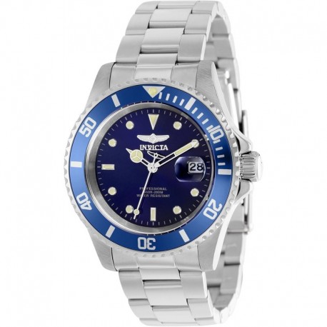 Men's 37156 Pro Diver Quartz 3 Hand Blue Dial Watch