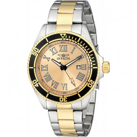 Men's 15000 Pro Diver Analog Display Japanese Quartz Two Tone Watch