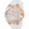 Women's Cruise Dream Stainless Steel Quartz Watch with Silicone Strap, White, 26 (Model: TM-119022)